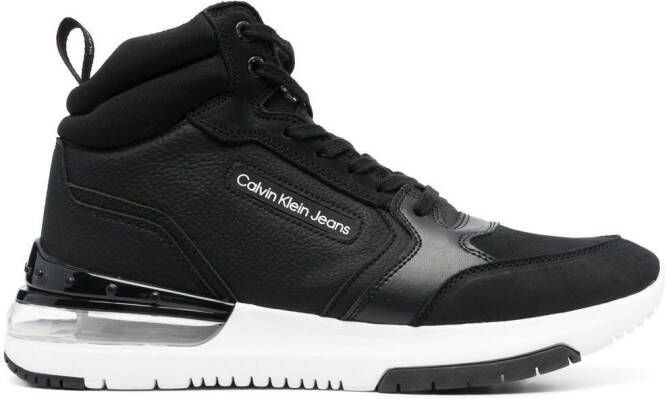 Calvin Klein logo-detail sporty runner boots Black