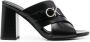 Calvin Klein logo-plaque 95mm mules Black - Thumbnail 1