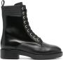 Calvin Klein logo-plaque leather boots Black - Thumbnail 1