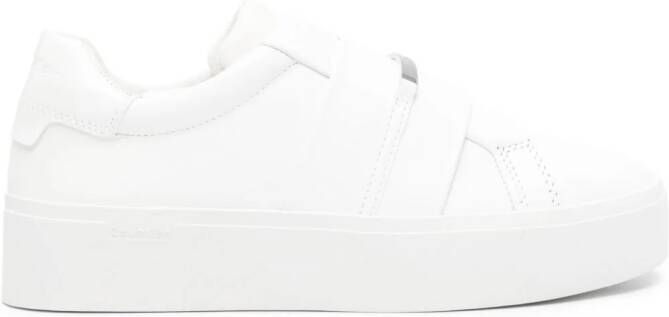 Calvin Klein logo-plaque slip-on sneakers White