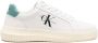 Calvin Klein logo-print leather sneakers White - Thumbnail 1