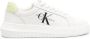 Calvin Klein logo-print leather sneakers White - Thumbnail 1