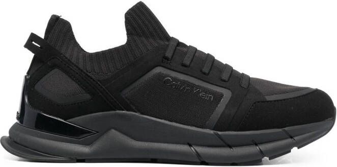Calvin Klein low-top lace-up sneakers Black