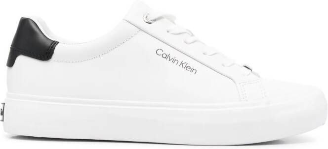 Calvin Klein low-top lace-up sneakers White