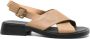 Camper 35mm crossover-strap leather sandals Brown - Thumbnail 1