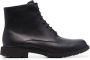 Camper ankle lace-up fastening boots Black - Thumbnail 1
