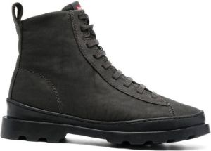 Camper ankle lace-up fastening boots Grey