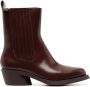 Camper Bonnie 50mm leather ankle boots Brown - Thumbnail 1