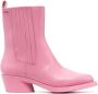 Camper Bonnie 60mm leather boots Pink - Thumbnail 1