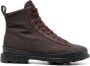 Camper Brutus ankle lace-up fastening boots Brown - Thumbnail 1