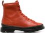 Camper Brutus lace-up ankle boots Orange - Thumbnail 1