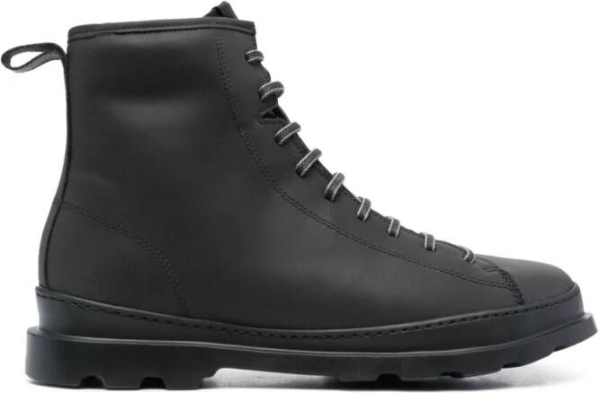 Camper Brutus leather ankle boots Black