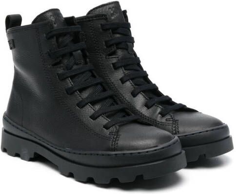 Camper Brutus leather ankle boots Black