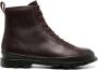 Camper Brutus leather ankle boots Purple - Thumbnail 1