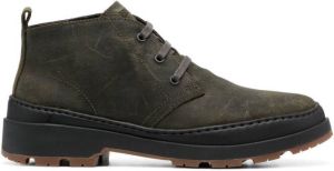 Camper Brutus Trek leather ankle boots Green