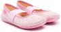 Camper calf-leather square-toe ballerinas Pink - Thumbnail 1