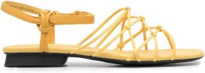 Camper Casi Myra leather sandals Yellow