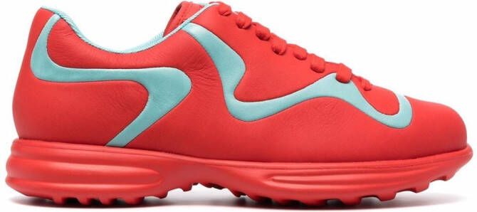 Camper colour-block low-top sneakers Red