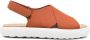 Camper cross-strap chunky sole sandals Orange - Thumbnail 1