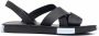 Camper crossover-strap open-toe sandals Black - Thumbnail 1