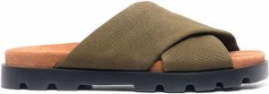 Camper crossover-strap open-toe sandals Green