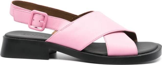 Camper Dana 35mm leather sandals Pink