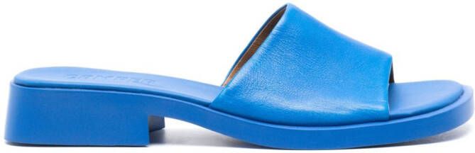 Camper Dana slip-on leather sandals Blue