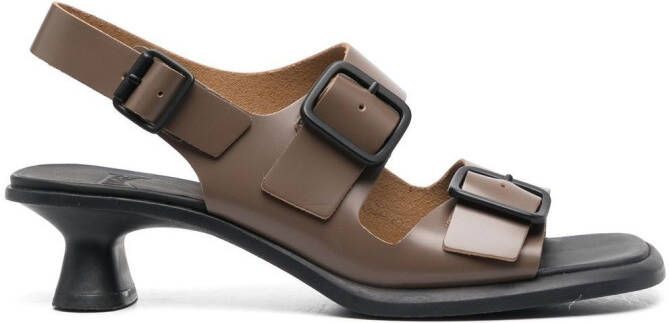 Camper Dina 50mm buckle-strap sandals Brown