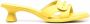 Camper Dina low-heel leather sandals Yellow - Thumbnail 1