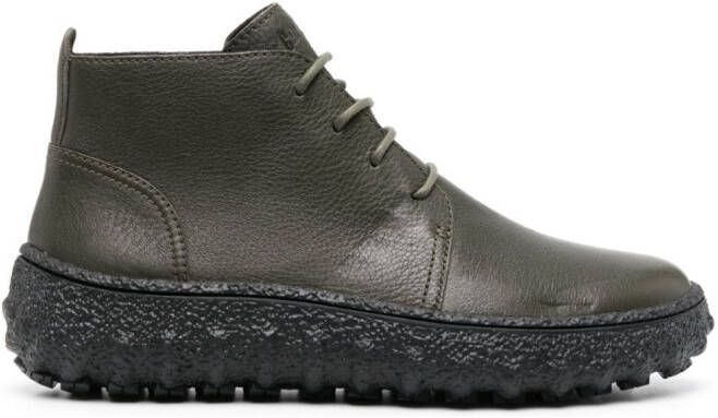 Camper Ground ankle-length leather boots Green