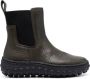 Camper Ground grained-texture leather boots Green - Thumbnail 1