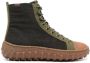 Camper Ground high-top leather sneakers Green - Thumbnail 1