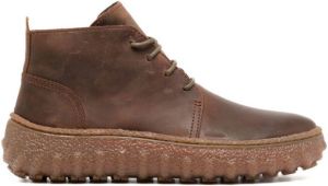 Camper Ground Michelin ankle boots Brown