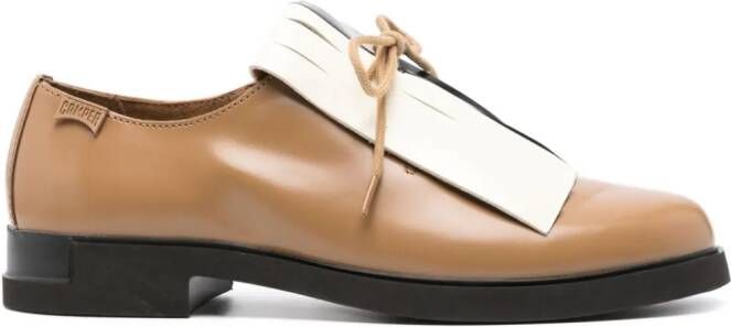 Camper Iman Twins fringed Oxford shoes Brown