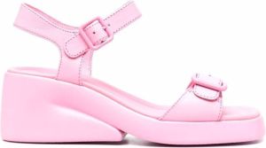 Camper Kaah buckled leather sandals Pink