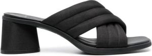 Camper Kiara 60mm crossover-strap sandals Black
