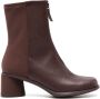 Camper Kiara 60mm leather ankle boots Red - Thumbnail 1