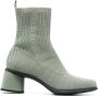 Camper Kiara 65mm square-toe boots Green - Thumbnail 1