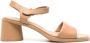 Camper Kiara block-heel leather sandals Brown - Thumbnail 1