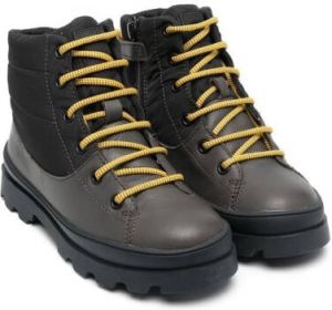 Camper Kids 40mm lace-up leather boots Grey