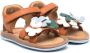 Camper Kids Bicho floral-applique sandals Brown - Thumbnail 1