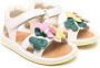 Camper Kids Bicho floral-appliqué sandals White - Thumbnail 1