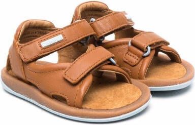 Camper Kids Bicho touch-strap leather sandals Brown