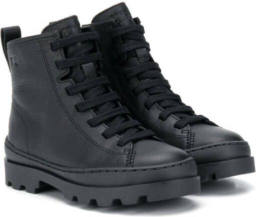 Camper Kids Brutus leather boots Black