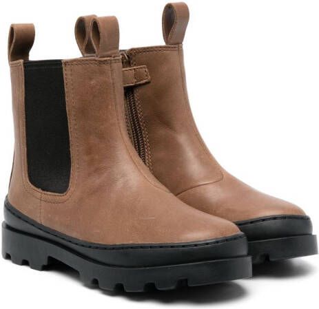 Camper Kids Brutus leather boots Brown
