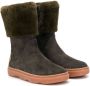 Camper Kids calf-length fur-detail boots Green - Thumbnail 1