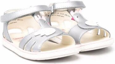 Camper Kids chick cut-out detailed sandals Grey