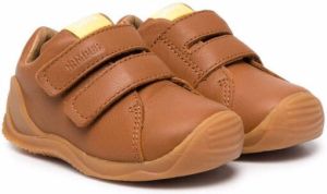 Camper Kids Dadda touch-strap leather sneakers Brown