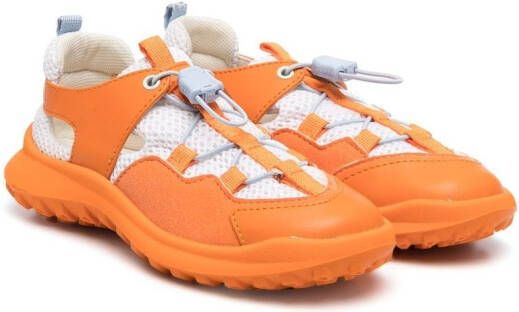 Camper Kids drawstring lace-up low-top sneakers Orange