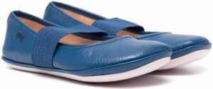 Camper Kids elasticated-strap ballerina shoes Blue